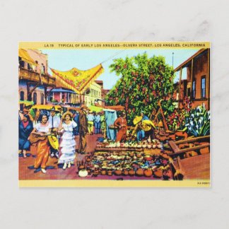 Postal Típico de la calle Los Ángeles - Olvera