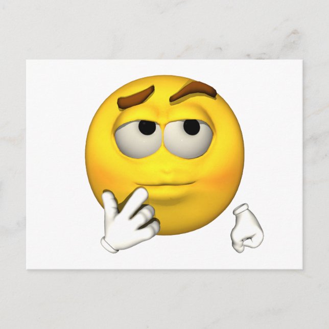 Postal Tipo de emoción - Postcarta sarcástica (Anverso)