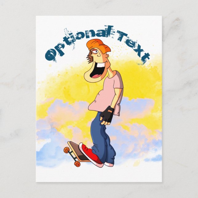 Postal Tipo de Skateboarding (Anverso)