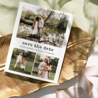 Tipo nostálgico | Vintage Save the Date Photo Grid