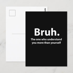 Postal Tipografía Bruh Bruh