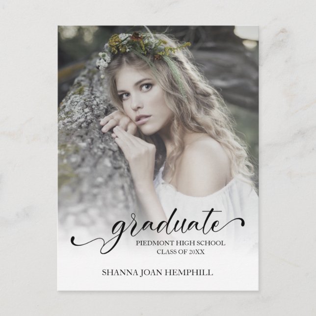 Postal Tipografía Chic Guión Escuela de Postgrado Graduac (Anverso)