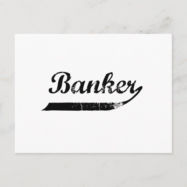 Postal Tipografía de banquero (Anverso)