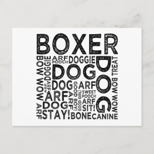 Postal Tipografía de Boxer