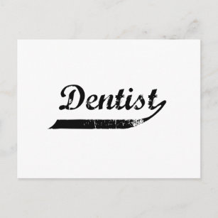 Postal Tipografía dentista