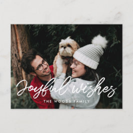 Postal Tipografía moderna Gustos alegres Foto de vacacion