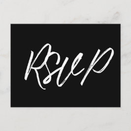 Postal Tipografía moderna RSVP