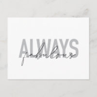 Tipografía moderna, simple y moderna Siempre fabul