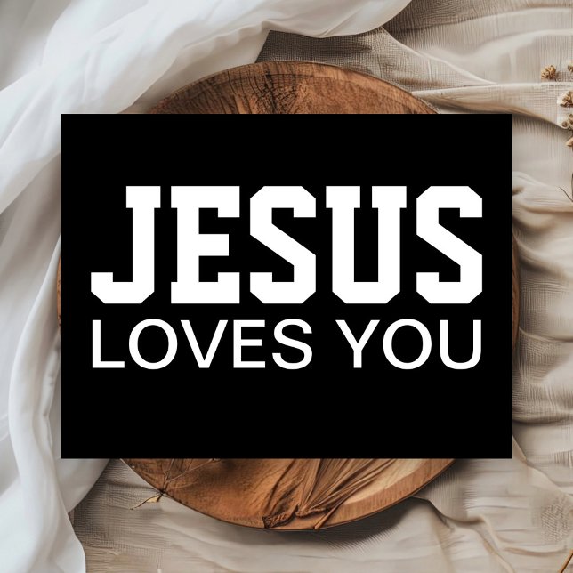 Postal Tipografía Motivacional Jesús Te Ama (Subido por el creador)
