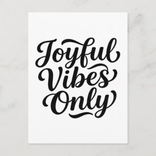 Postal Tipografía Vibraciones Alegres