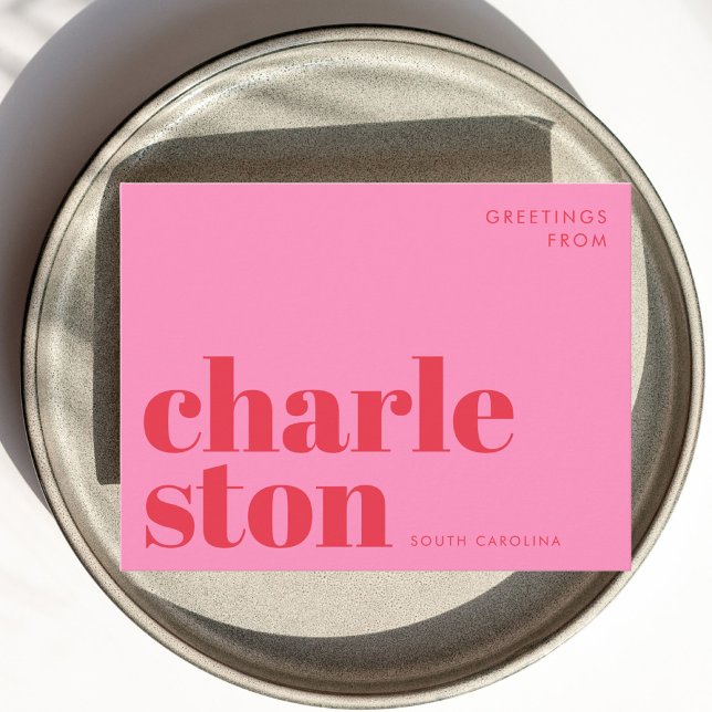 Postal tipográfica de Charleston South Carolina (Subido por el creador)