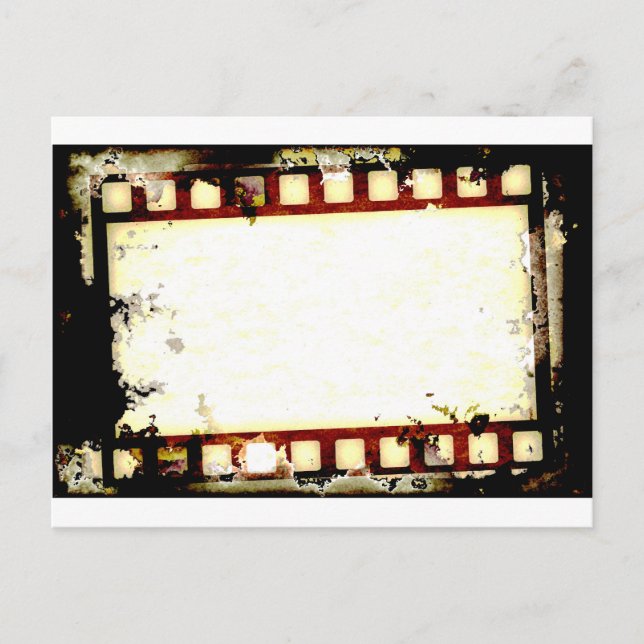 Postal Tira de película negativa de Grunge (Anverso)