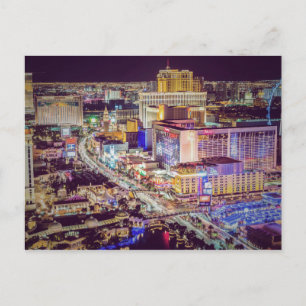 Postal Tira estilizada de Las Vegas