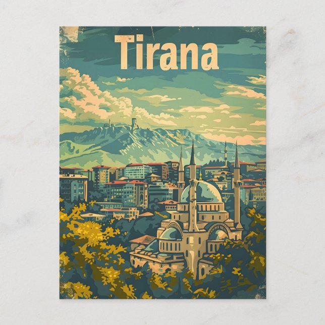 Postal Tirana Vintage (Anverso)
