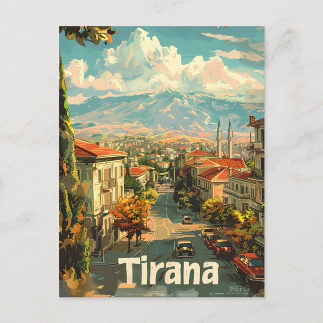 Postal Tirana Vintage (Anverso)