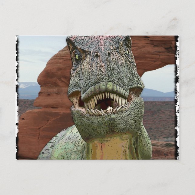 Postal Tirannosauro Rex Dinosaurio (Anverso)