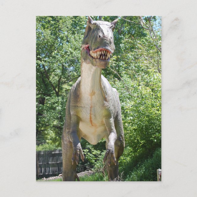 Postal Tirannosauro T-Rex Dinosaurio (Anverso)