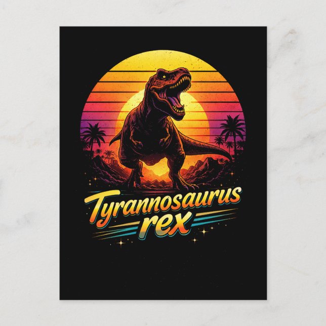 Postal Tiranosaurio Rex (Anverso)
