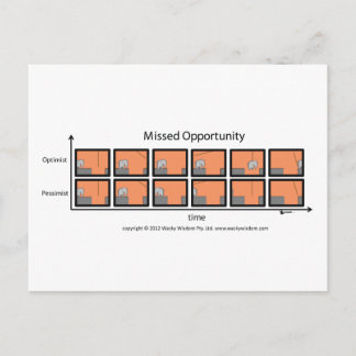 Postal Tiras elefantes de oportunidad perdidas