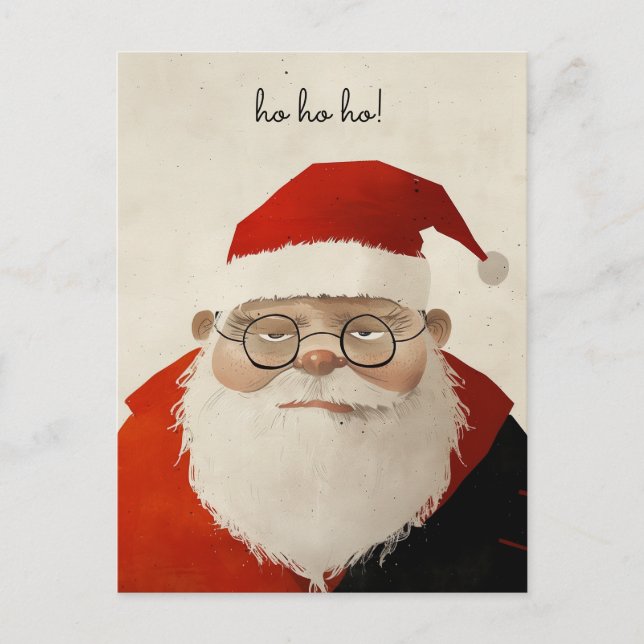 Postal Tired Santa (Anverso)