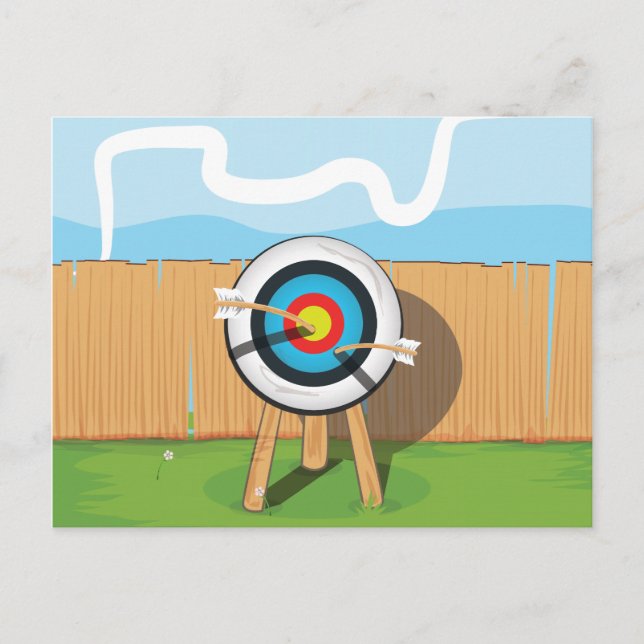 Postal Tiro con arco (Anverso)