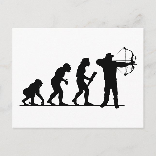 Postal Tiro con arco (Anverso)