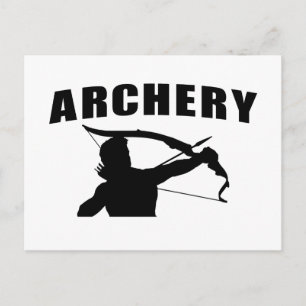 Postal Tiro con arco - Hombre