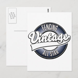Postal Tiro con arco Vintage todo estrella