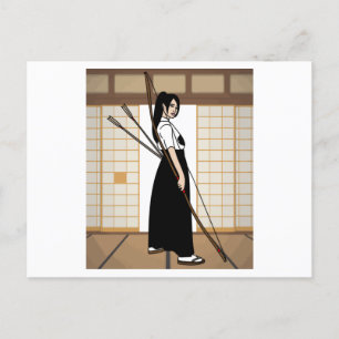 Postal Tiro Con Arco Y Flecha