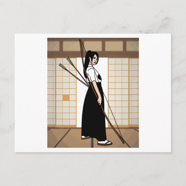 Postal Tiro Con Arco Y Flecha (Anverso)