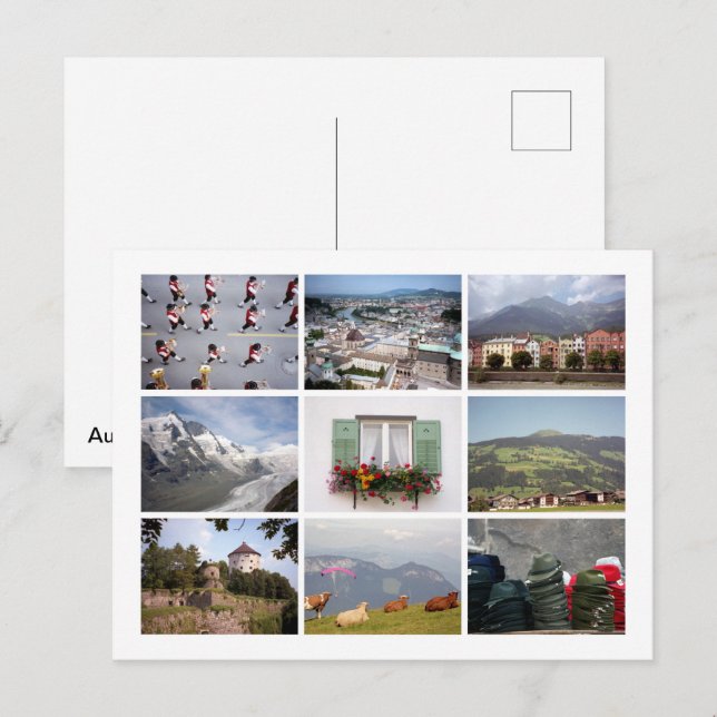Postal Tirol austríaco (Anverso / Reverso)