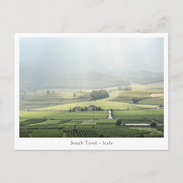 Postal Tirol del Sur - Foto de Italia (Anverso)