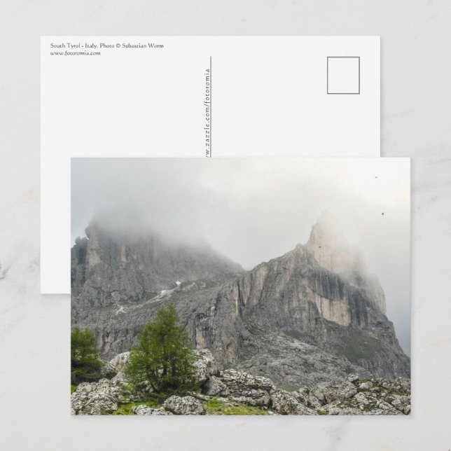 Postal Tirol del Sur Italia (Anverso / Reverso)