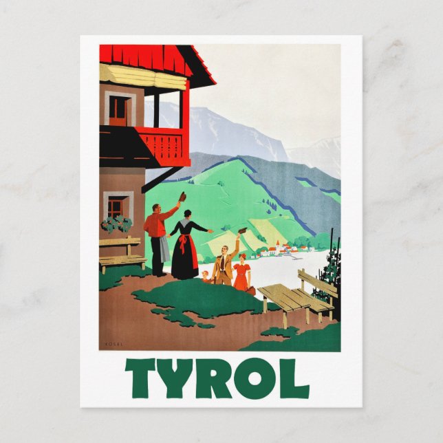 Postal Tirol, una cálida bienvenida,  (Anverso)