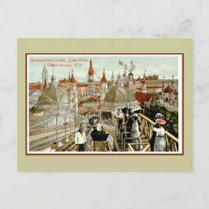 Postal Tiroteo de Coney Island en Luna Park