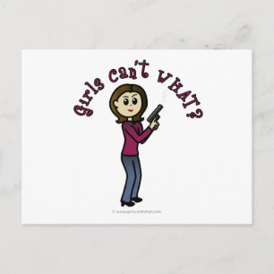 Postal Tirotirador femenino ligero