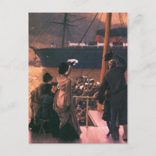 Postal Tissot: Adiós, en el Mersey