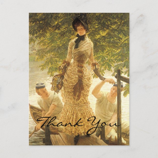 Postal Tissot's On The Thames (Anverso)