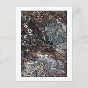 Postal Titania Lying Asleep