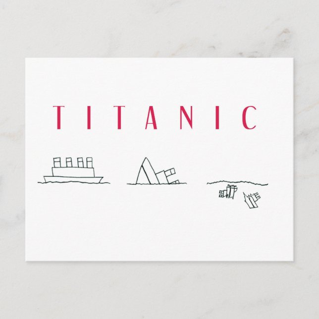 Postal Titanic (Anverso)