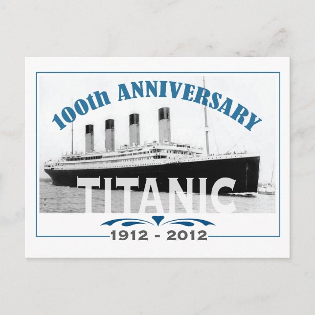 Postal Titanic Hundiendo 100 Aniversario (Anverso)