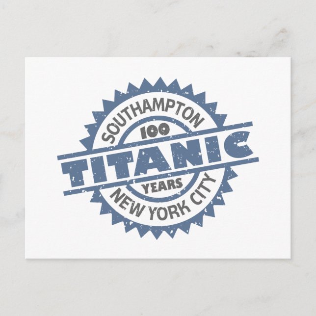 Postal Titanic Hundiendo 100 Aniversario (Anverso)