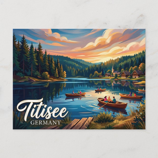 Postal Titisee Alemania (Anverso)