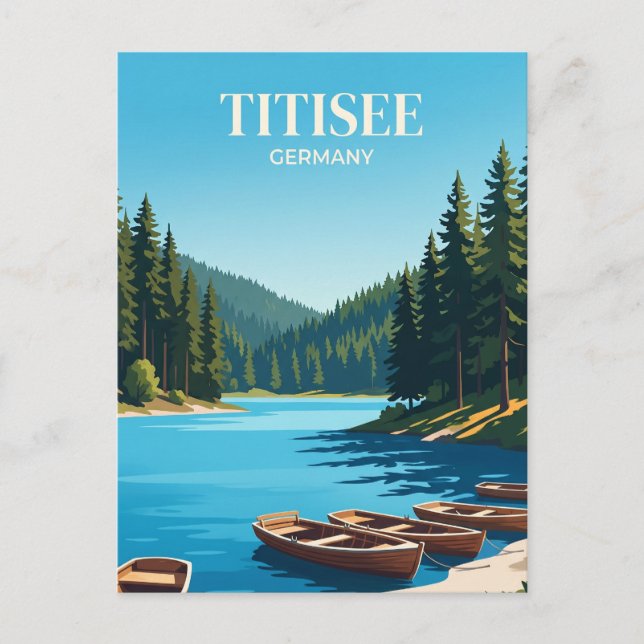 Postal Titisee Alemania (Anverso)