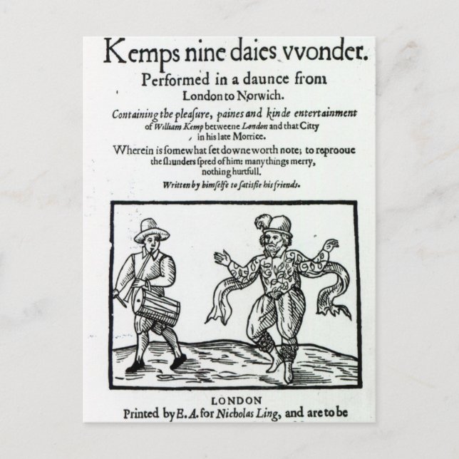 Postal Titlepage a Guillermo Kemp (Anverso)