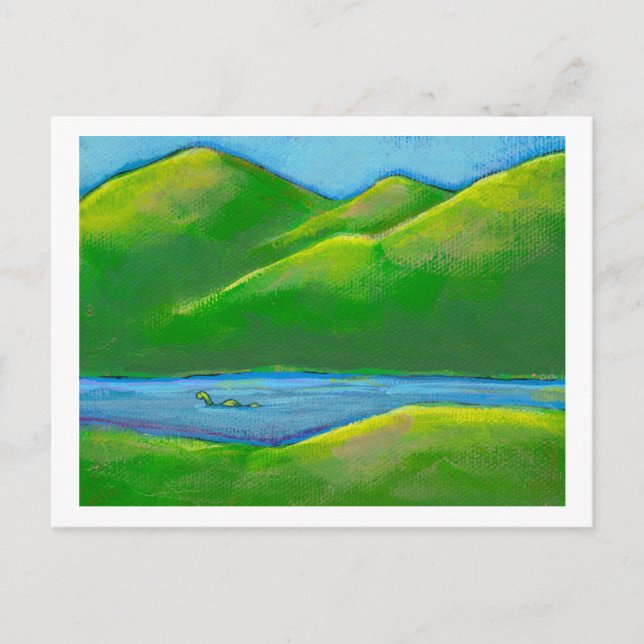 Postal Titulado:  Aislamiento - quizá el monstruo de Loch (Anverso)