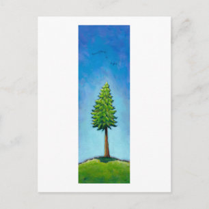 Postal Titulado:  Ser un árbol - Respirar en la luz.