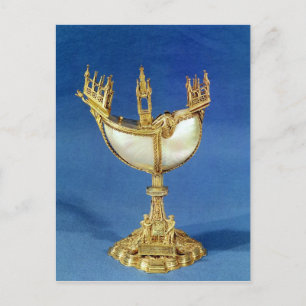 Postal Titular de los incentivos en forma de barco