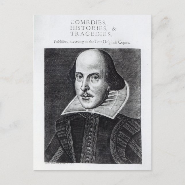 Postal Titular, "Mr. William Shakespeares (Anverso)