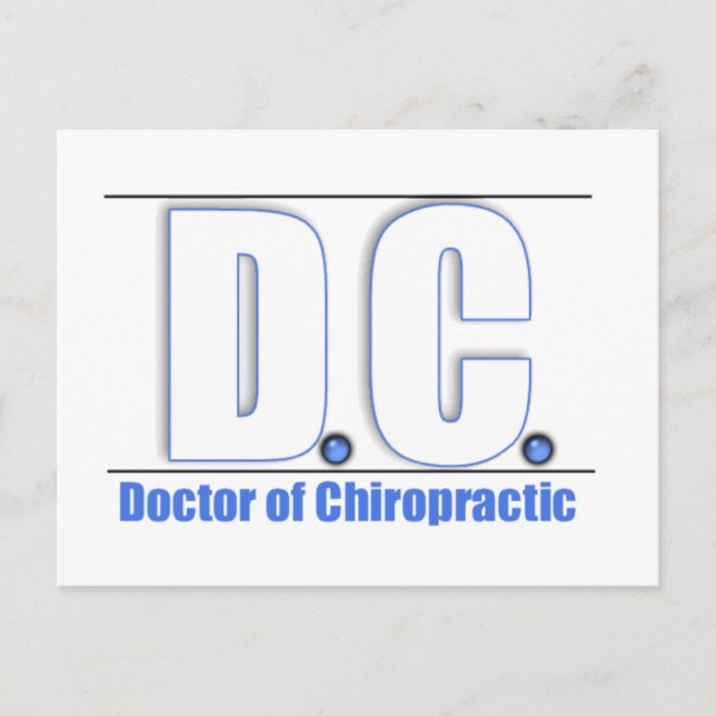 POSTAL TÍTULO DE DC - MÉDICA DE MEDICINA CHIROPRACTICA (Anverso)